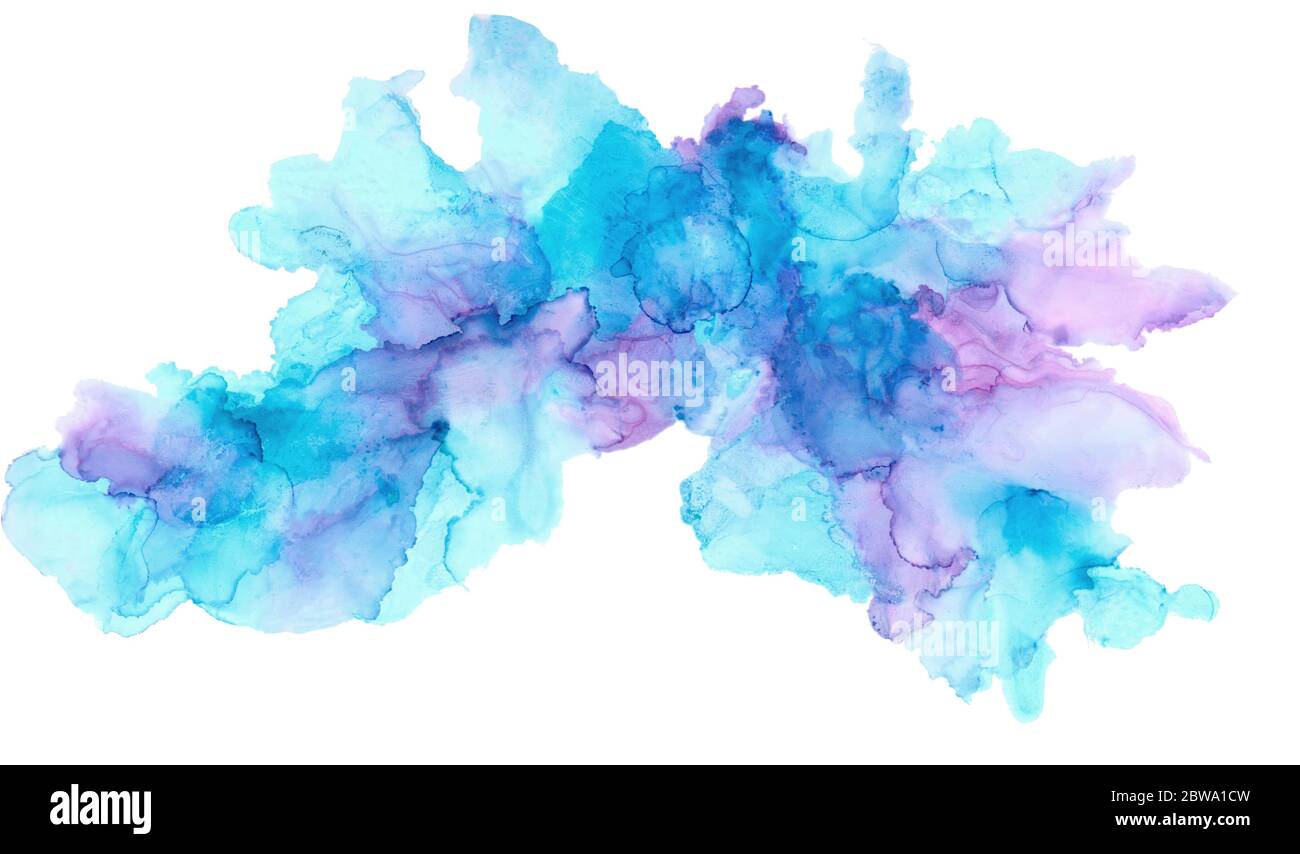 Eine große Alkohol Wasser bunte Texturen Stockfoto