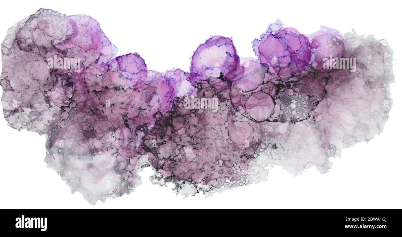 Eine große Alkohol Wasser bunte Texturen Stockfoto