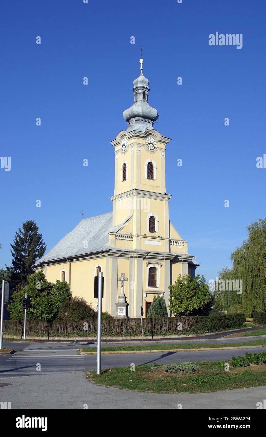 Pfarrkirche St. Joseph in Grubisno Polje, Kroatien Stockfoto