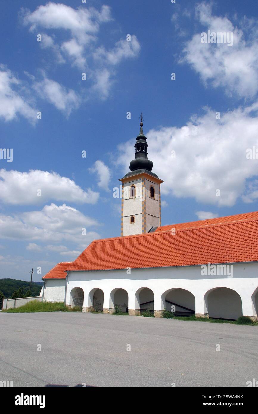 Kirche der Heiligen Drei Könige in Komin, Kroatien Stockfoto
