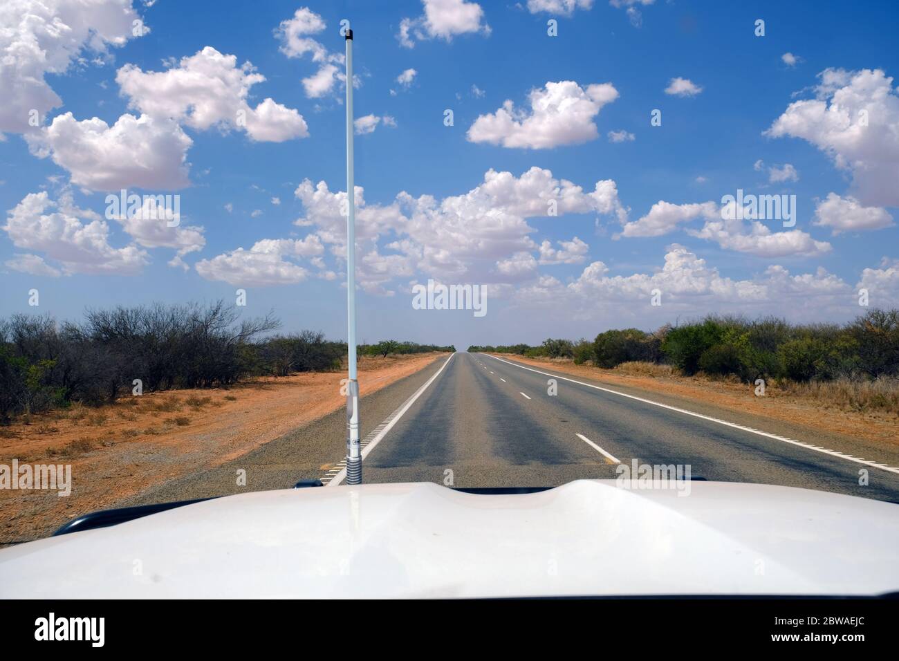 WESTERN Australia - North West Coastal Highway Panoramafoto Stockfoto