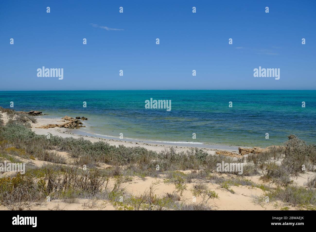 WESTERN Australia Coral Bay - Sanddünen Landschaft Stockfoto