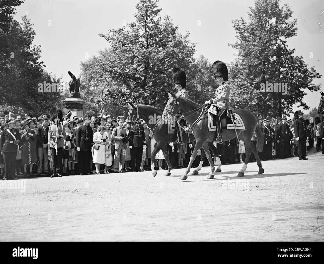 Trooping the Color 1939, am Vorabend des 2. Weltkrieges der Herzog von Kent 8. Juni 1939 Stockfoto