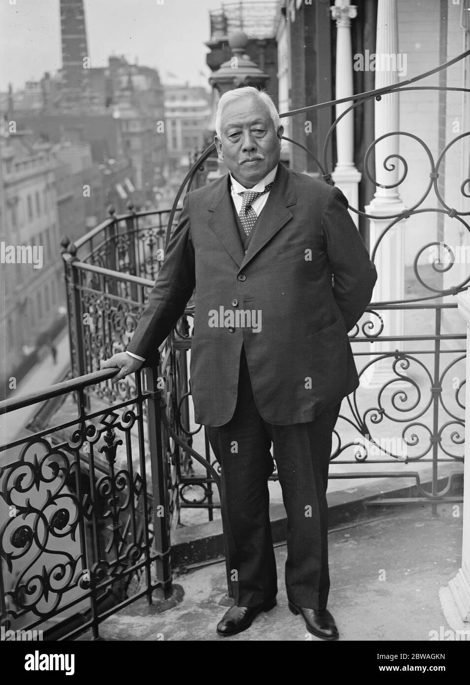 Admiral Viscount Saito , Chief Japanese Delegate bei der Marinerüstungskonferenz in Genf . 1932 Stockfoto