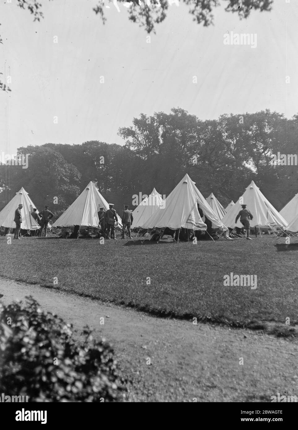 Kitchener ' s Armee lagerte in Golder ' s Hill Park, London. 1914 - 1918 Stockfoto