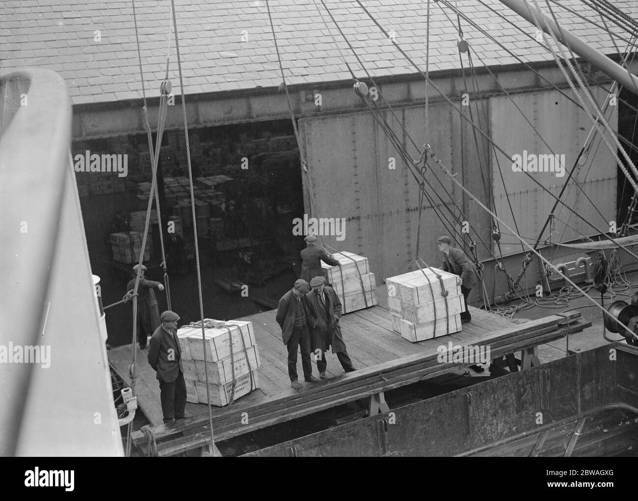 Aufgenommen in Liverpool für Messers Tabor der Ankunft von Lachs von der Hudson Bay Company Stockfoto