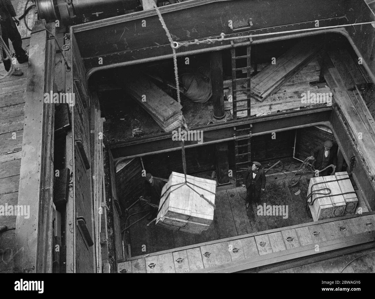 Aufgenommen in Liverpool für Messers Tabor der Ankunft von Lachs von der Hudson Bay Company Stockfoto