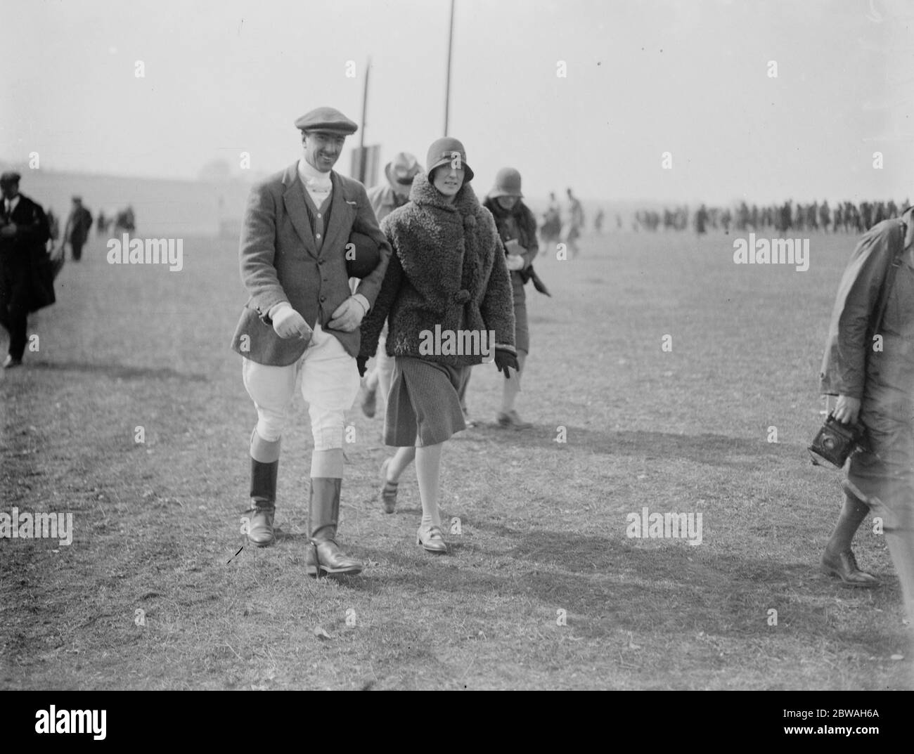 Hursley Hunt Punkt auf Farly Mount Kapitän Sir Henry Flood und Miss Kathleen Gretton Stockfoto