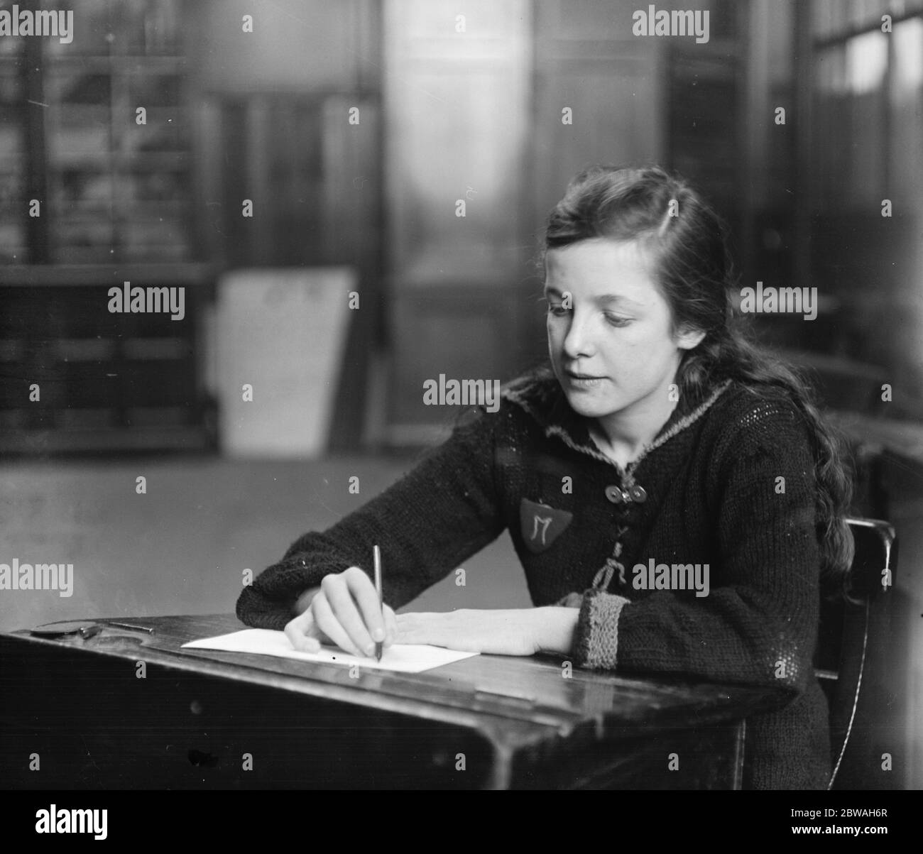 Taube und stumme Behörden Miss Ethel Whalley ein 15-jähriger Schüler an der Homerton Residential School , hat ein Stück geschrieben, das andere Schüler , blind oder taub oder stumme Proben 23 Januar 1920 Stockfoto