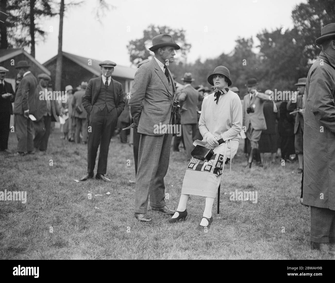 Wye Steeplechase, Herr und Frau Frere Savage, 30. September 1925 Stockfoto
