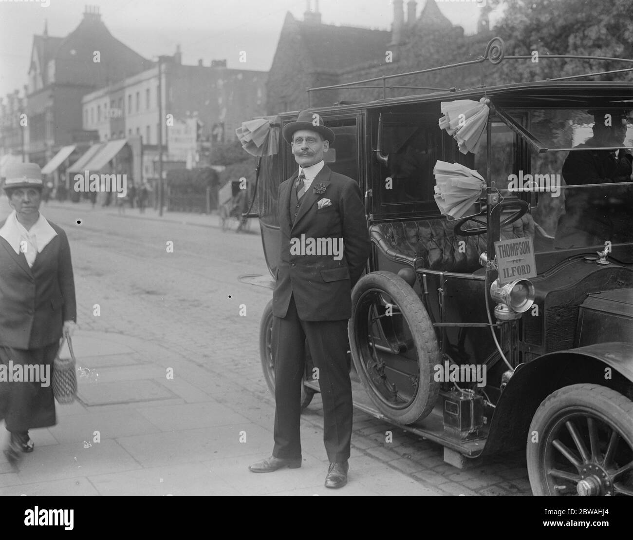 Wahl in Ilford . Herr J Thompson ( Liberal ) Stockfoto
