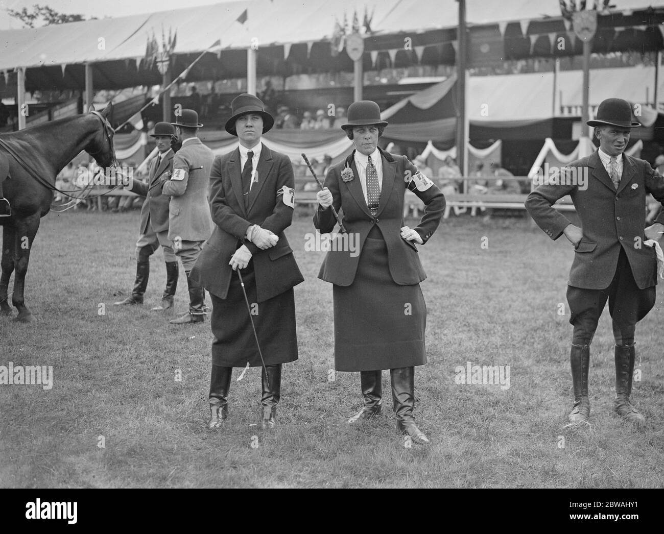 Tunbridge Wells und South East Counties zeigen in Tunbridge Wells Hon Dorothy Paget und Mrs Walker 24 July 1929 Stockfoto