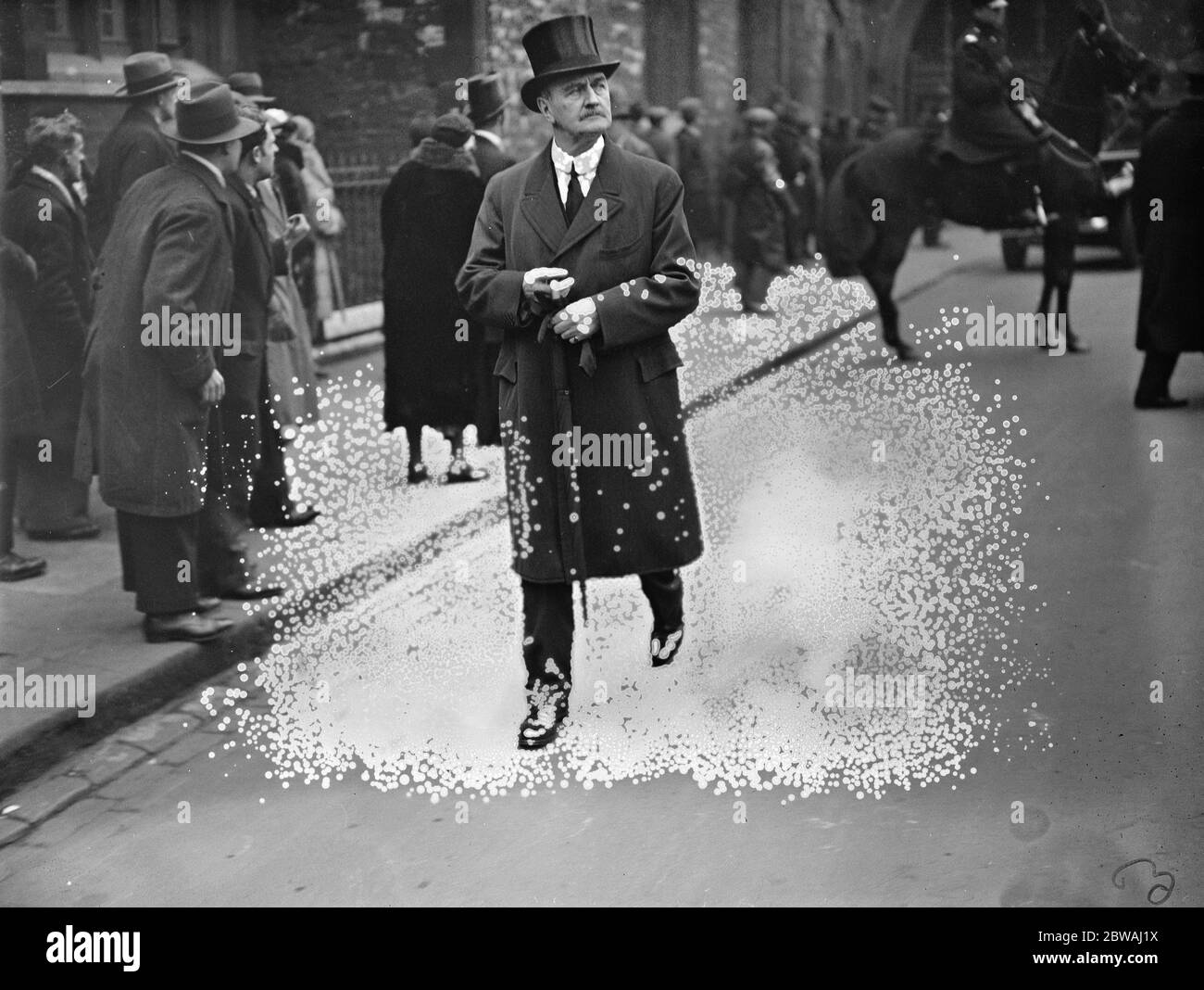 Lord Allenby verlässt Westminster Abbey nach dem Gedenkgottesdienst an Sir William Robertson am 16. Februar 1933 Stockfoto