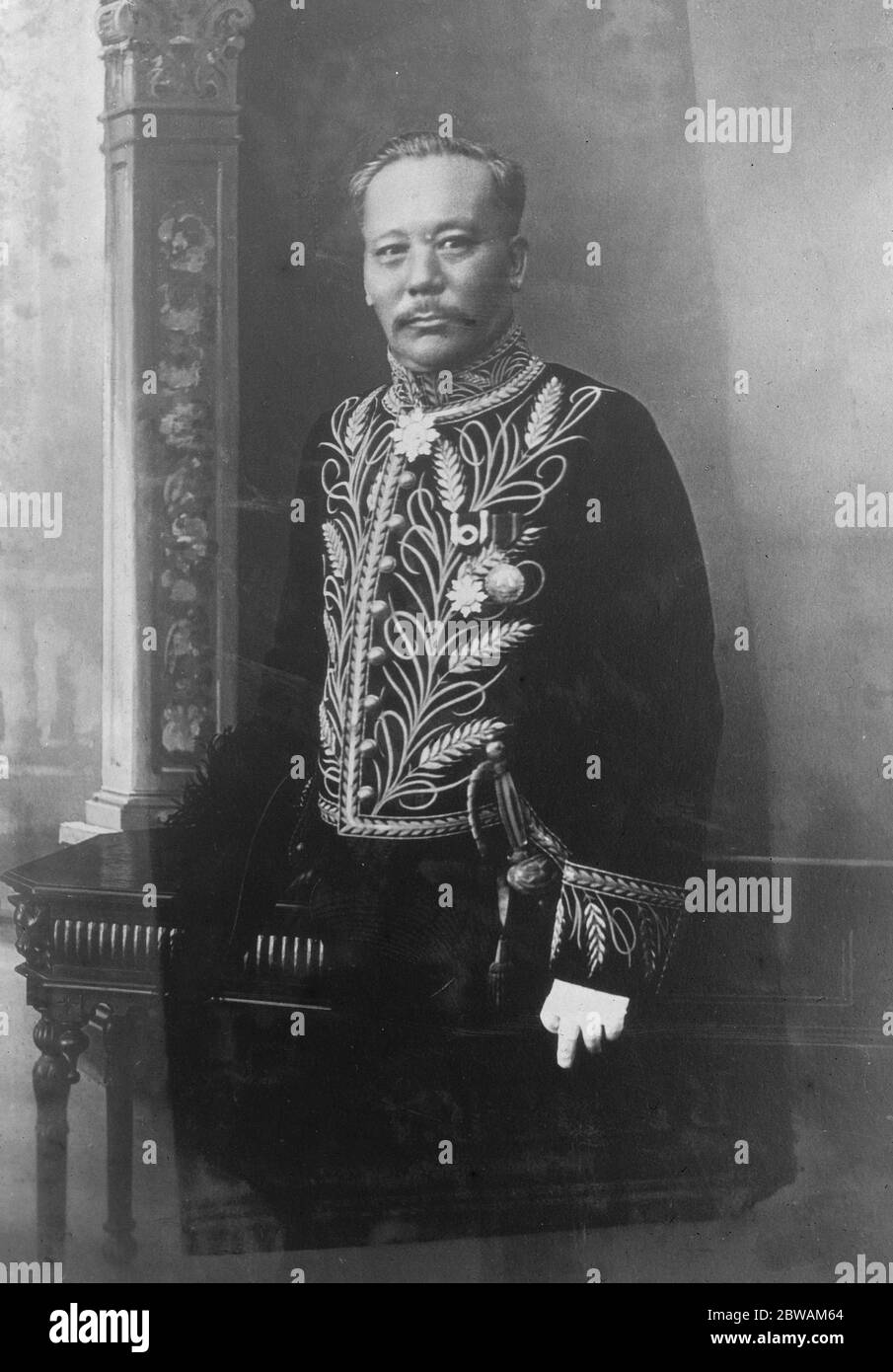 Herr Tszang Woohhan , Generalkonsul der Republik China in diesem Land am 23. November 1925 Stockfoto