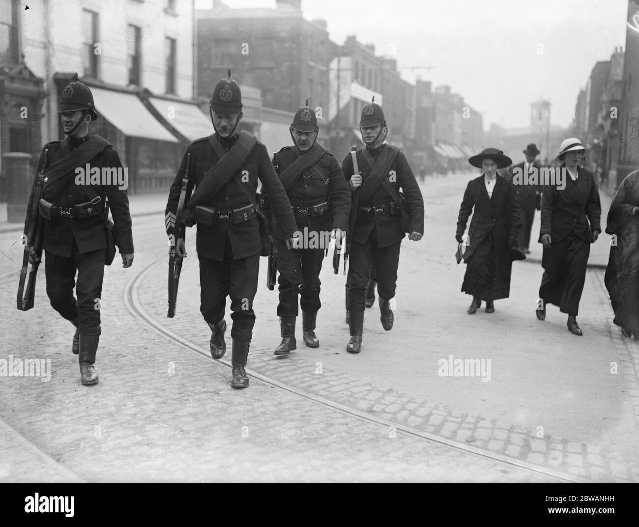 Royal Irish Constabulary , die im Jahr 1922 aufgelöst wurde Stockfoto