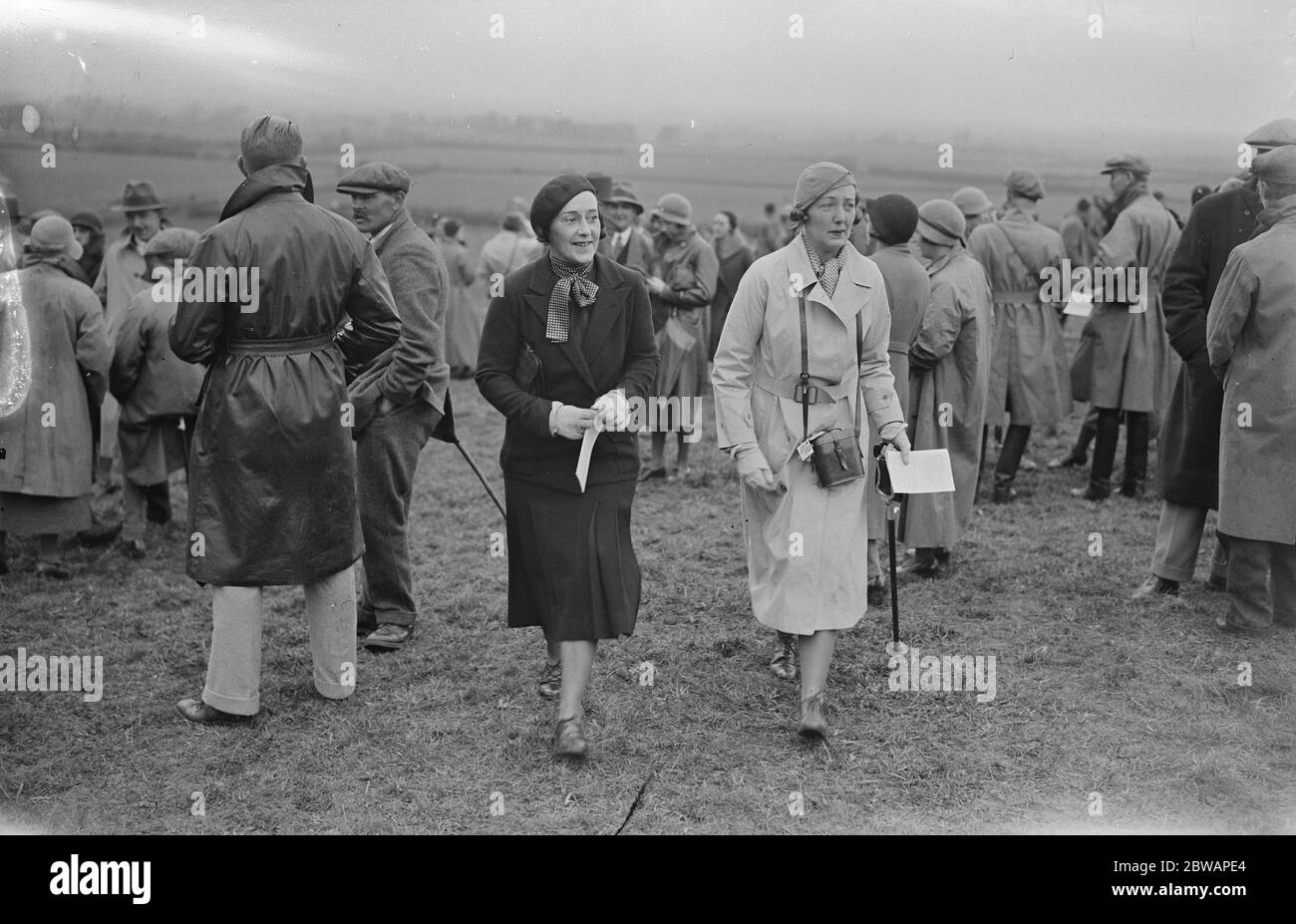 Rutland Punkt zu Punkt auf Long Clawson . Hon Frau Freddie Cripps und Miss Hibbert . 1933 Stockfoto