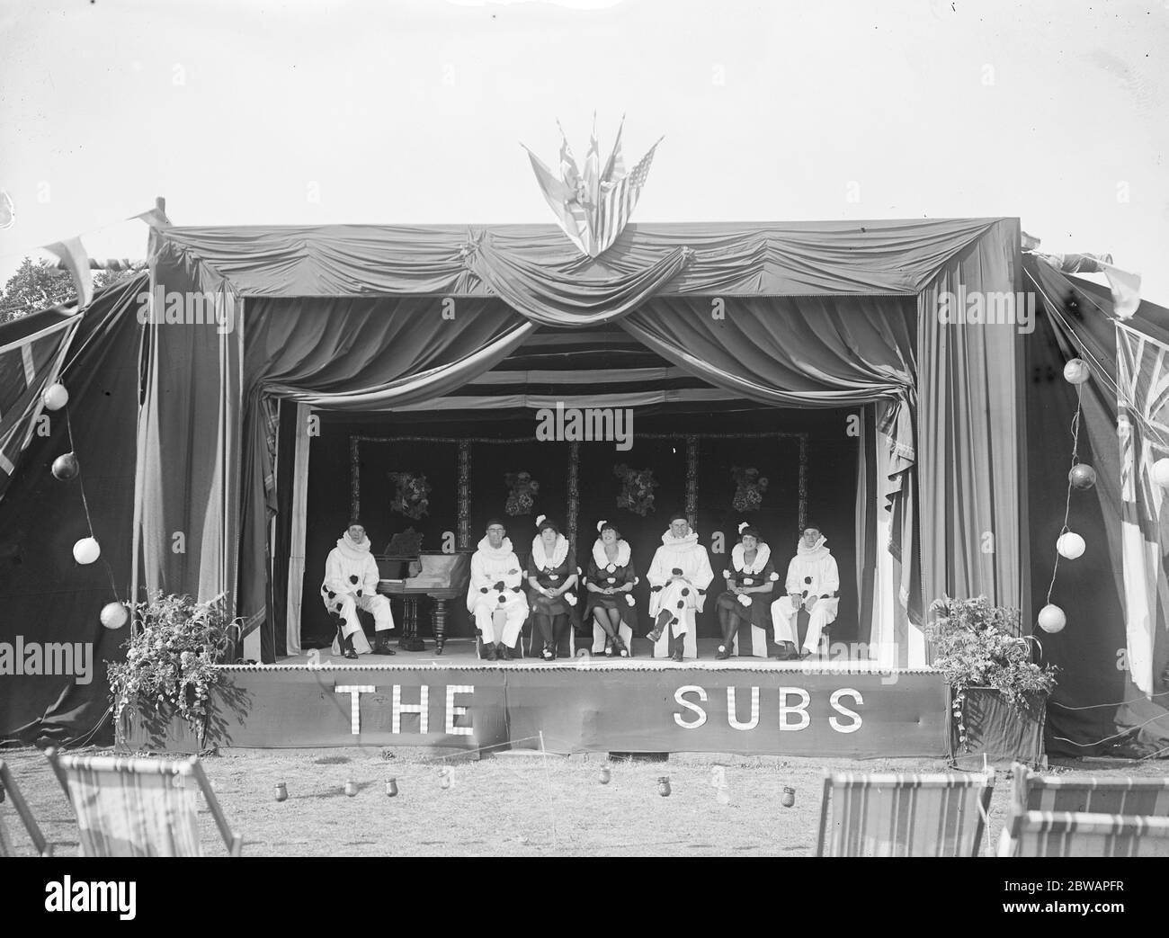 "Die Subs" Concert Party, Sutton Garten Vororte Stockfoto