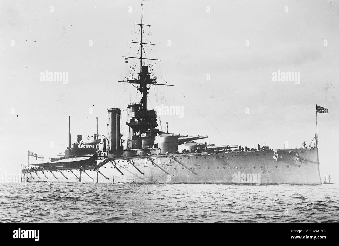 HMS Ajax frisch von Docker veröffentlicht März 27 1920 Stockfoto