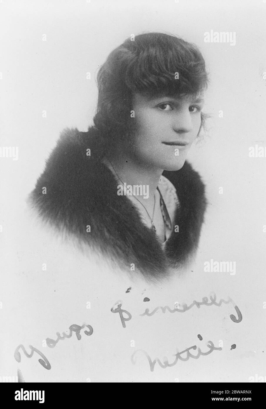Whiteinch Mord Miss Nettie Benjamin , eine Schwester des Opfers , die Zeuge sein wird 30 Januar 1922 Stockfoto