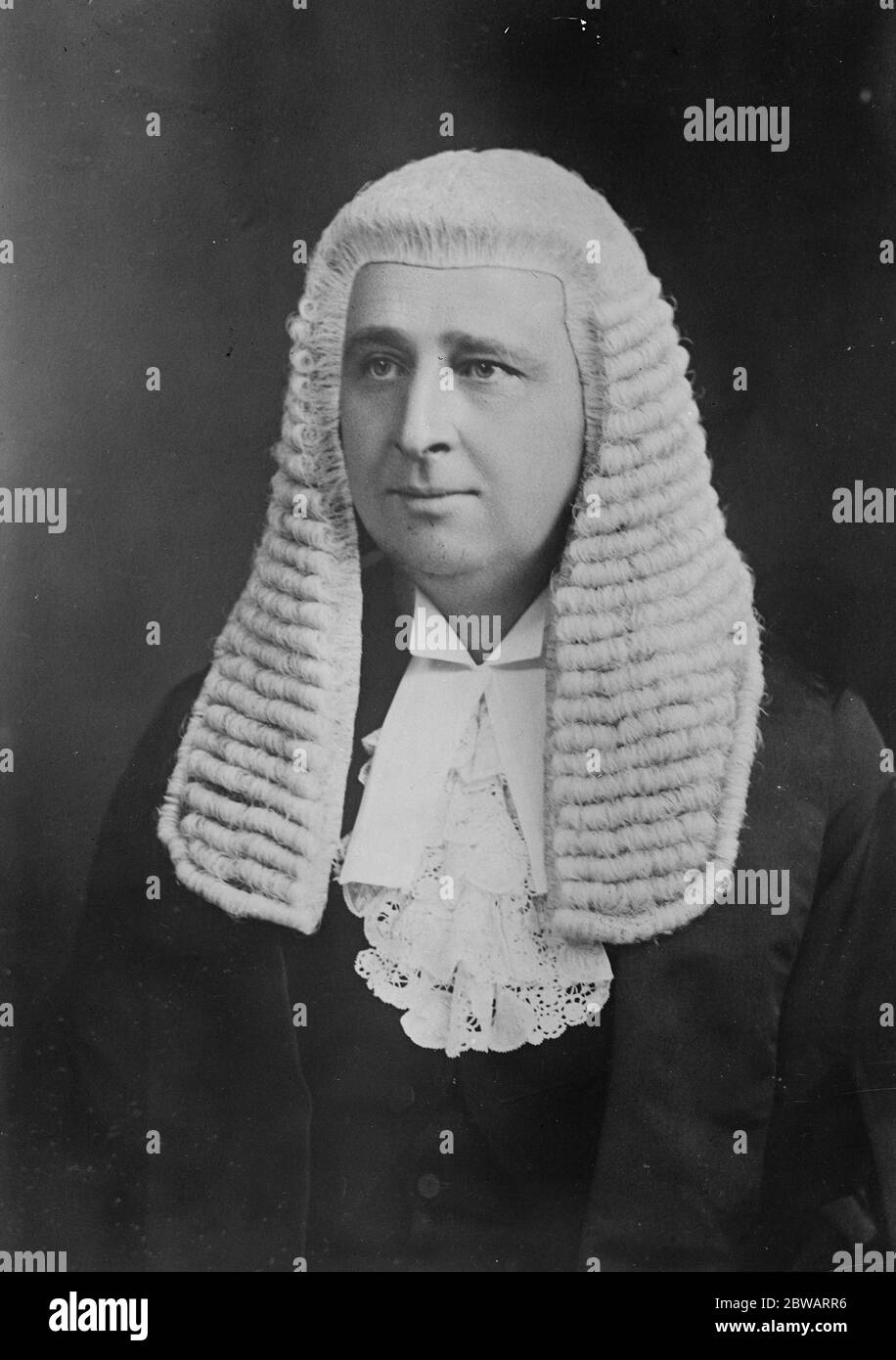 Sir Henry Curtis Bennett, KC, der bei Herrn Bosanquet zur Verteidigung Major Armstrong eingesetzt wurde, wenn er für den Prozess am 14. Februar 1922 eingesetzt wird Stockfoto