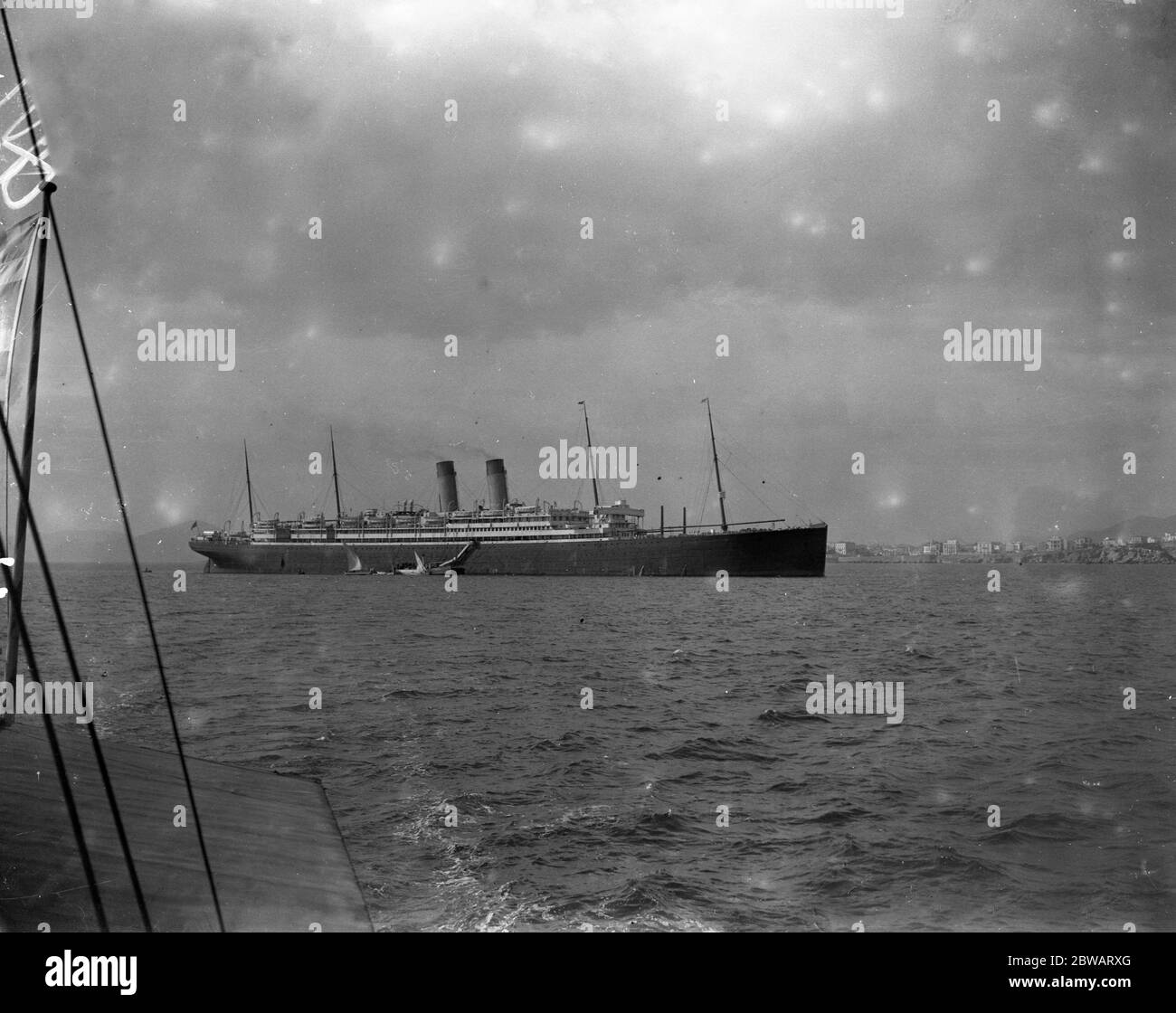 Der Ozeandampfer, RMS Adriatic 1. Februar 1925 Stockfoto