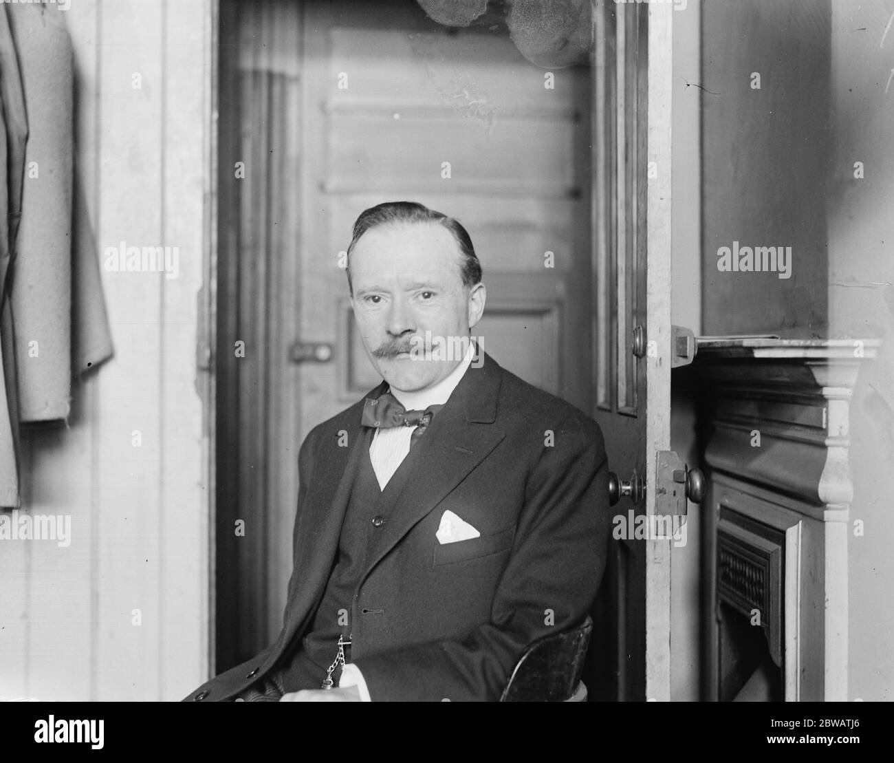 Herr J. F. Williams Mai 1922 Stockfoto