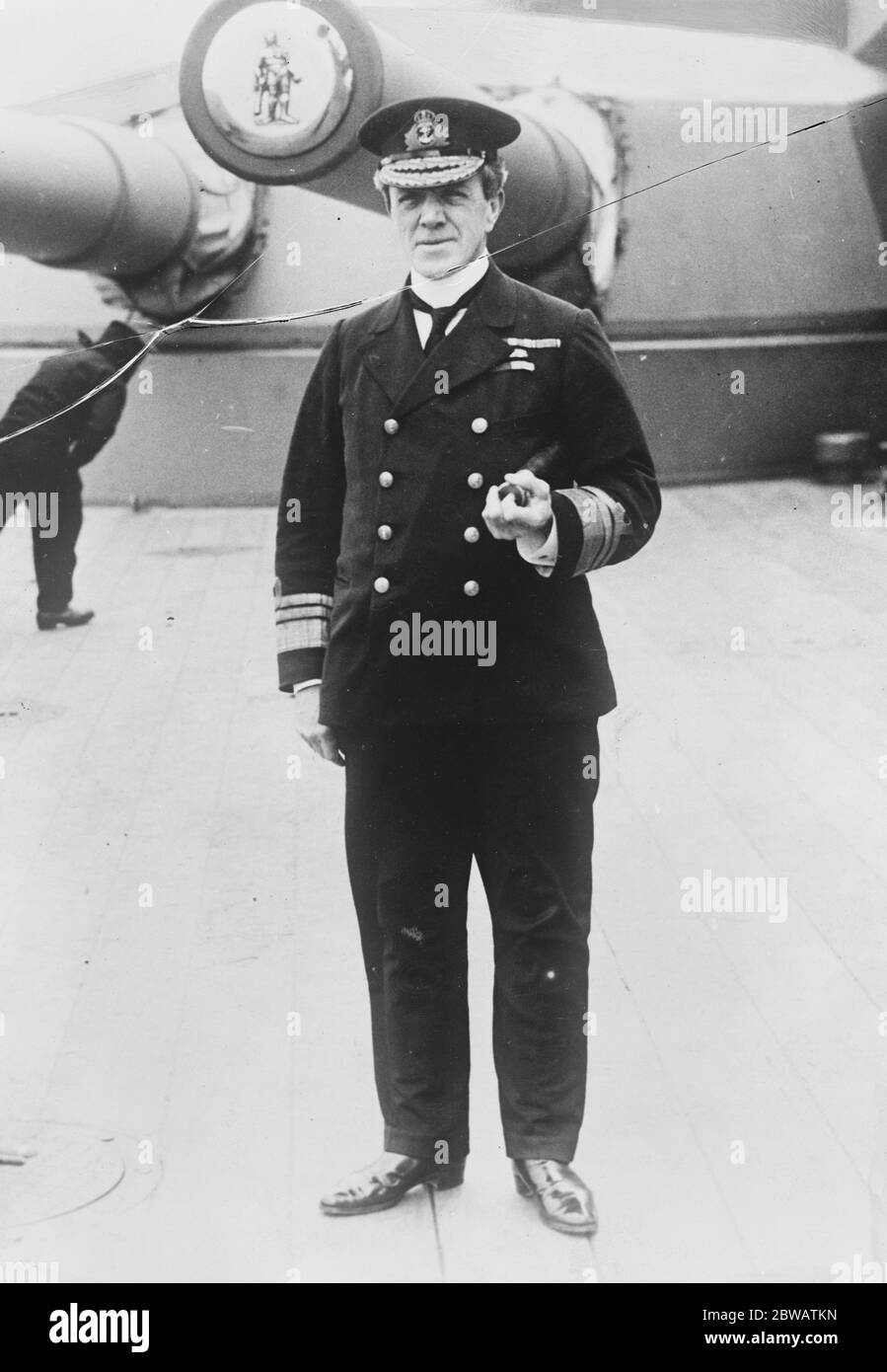 Sir Frederick Charles Doveton Sturdee, Admiral der Flotte im Jahre 1921. 1. Baronet, GCB, KCMG, CVO ( 9. Juni 1859 - 7. Mai 1925 ) und ein britischer Admiral. Stockfoto
