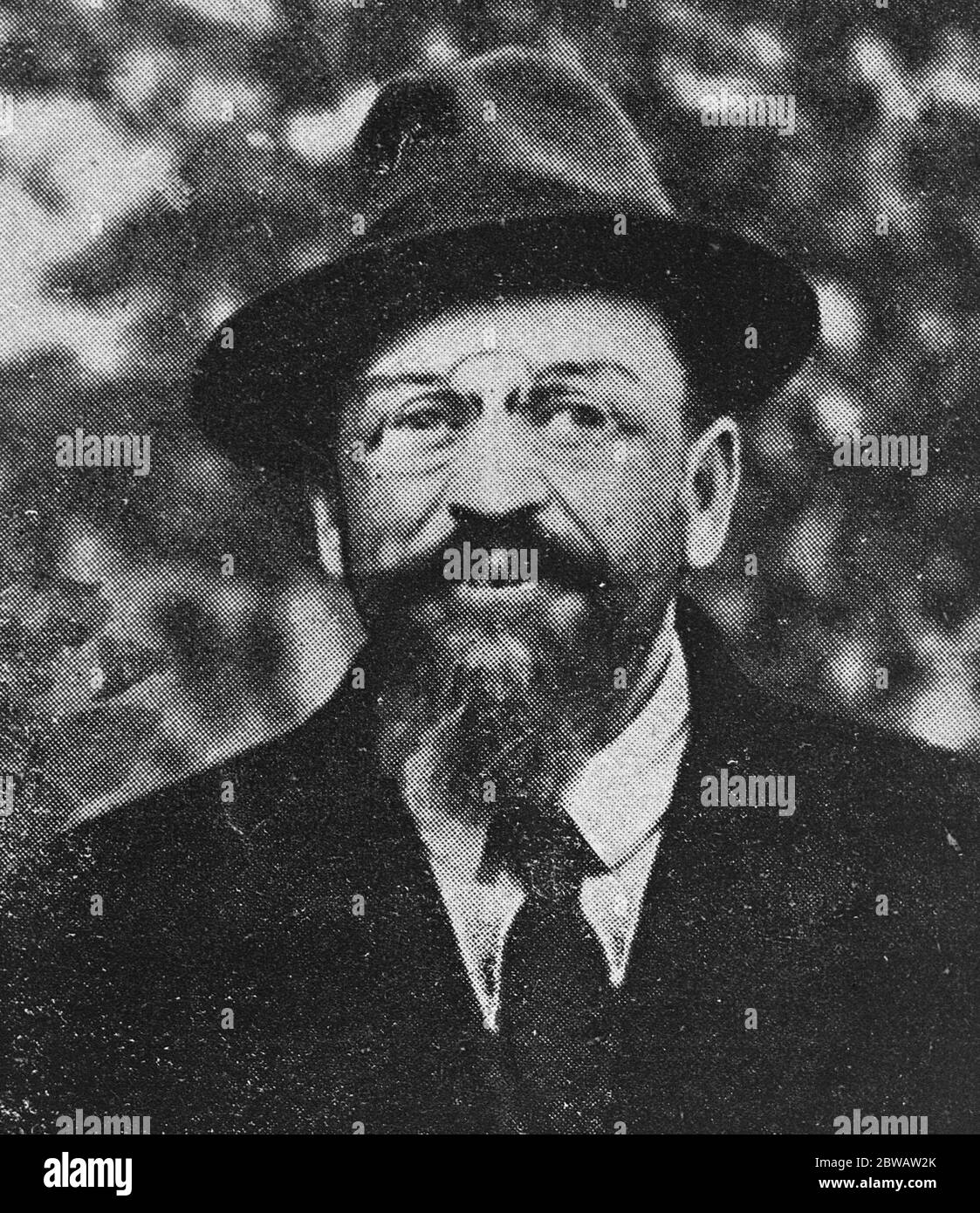 Sowjetischer Abgesandter nach Japan . Adolph Abramovich Joffe, der ehemalige sowjetische Gesandte in Berlin, der Moskau nach Peking am 27. Juli verlassen. August 1922 Stockfoto