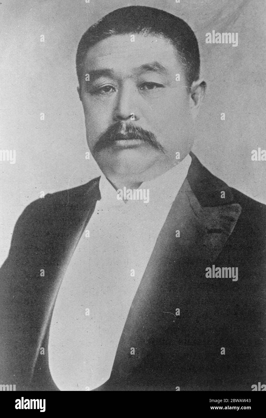 Präsident Li Huan Hung , der seine Absicht angekündigt hat, dass, während die Regierung von China ist knapp über die Mittel, die er bereit ist, auf sein Gehalt von £ 50,000 verzichten. 27 Juni 1922 Stockfoto