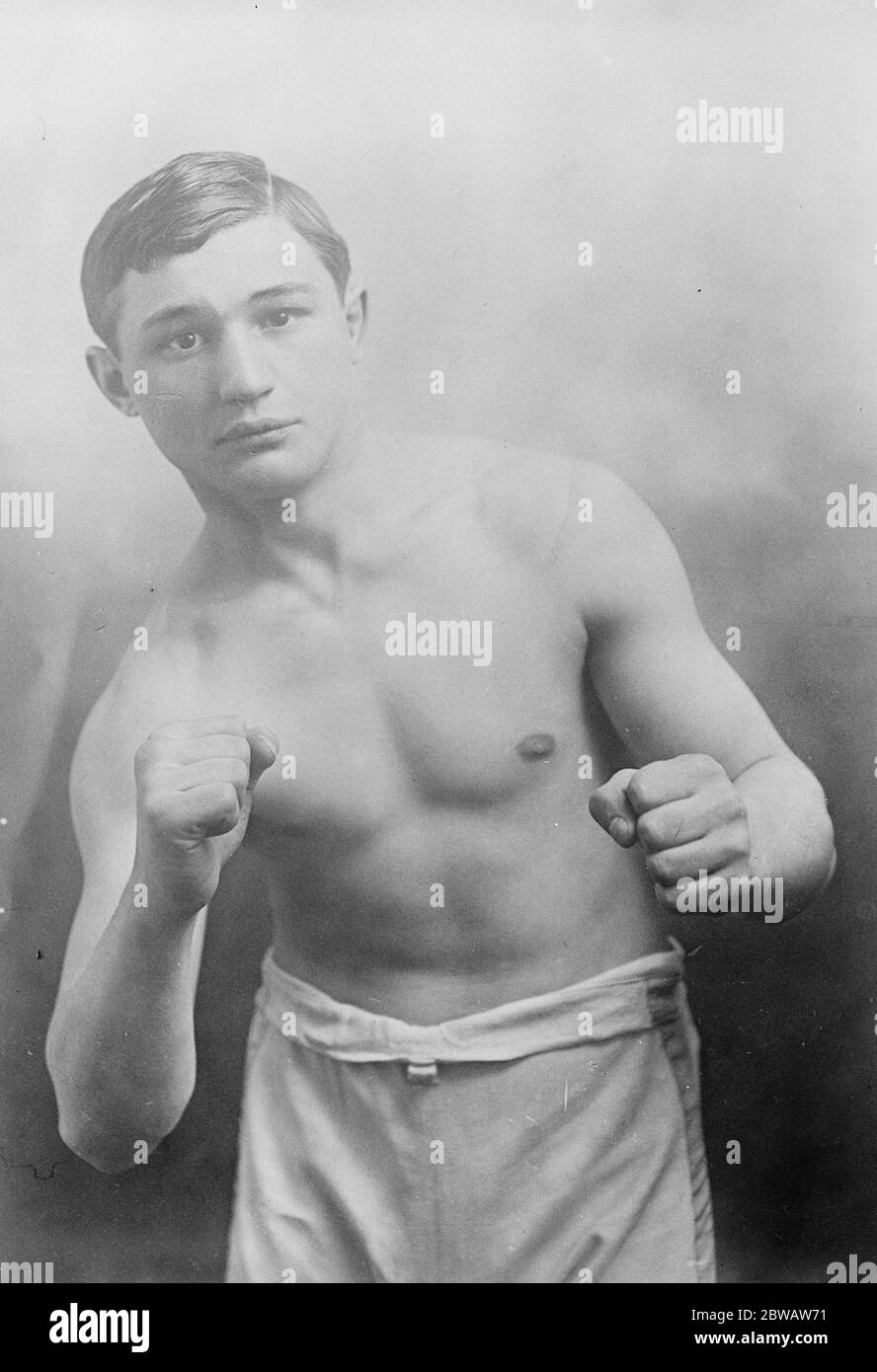 Marcel Thomas - EIN französischer Boxer. 28 Juli 1922 Stockfoto
