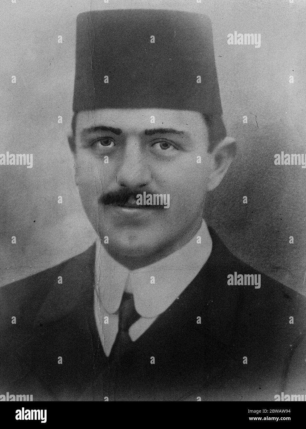 Türkischer Nationalist Premier . Rauf Bey , der türkische nationalistische Premier. 28. September 1922 Stockfoto
