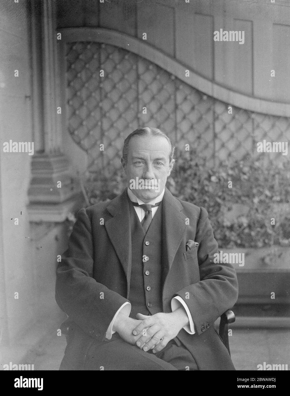 Herr Stanley Baldwin , Vorsitzender der Konservativen Partei . 27. April 1929 Stockfoto