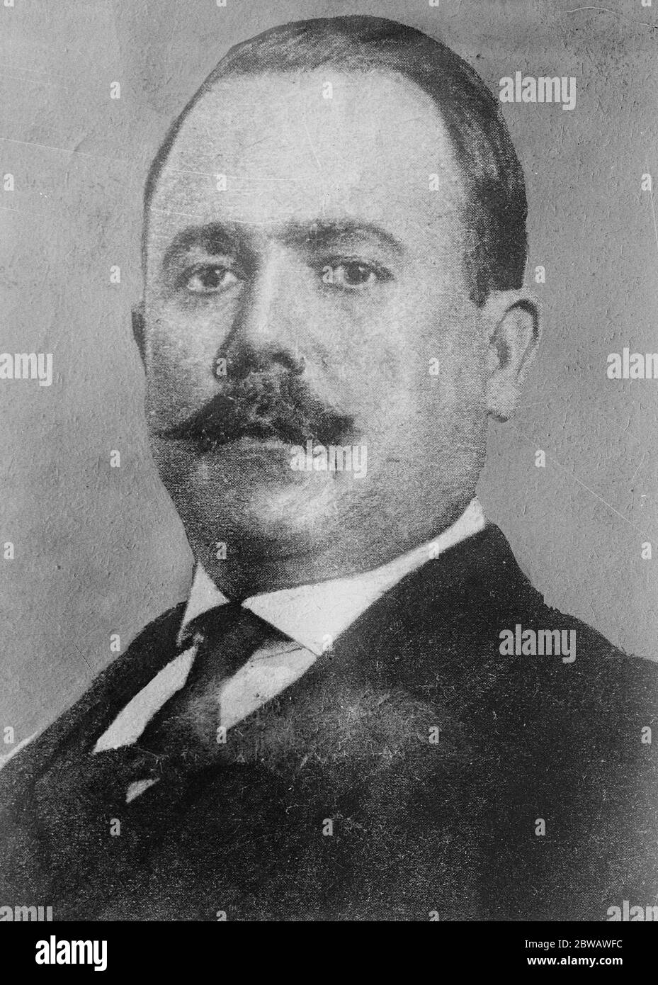 Mexikanischer Präsident krank Präsident Obregon von Mexiko, der schwer mit Bronchialprobleme liegt 2 August 1922 General Álvaro Obregón Salido ( 19 Februar 1880 - 17 Juli 1928 ) Stockfoto