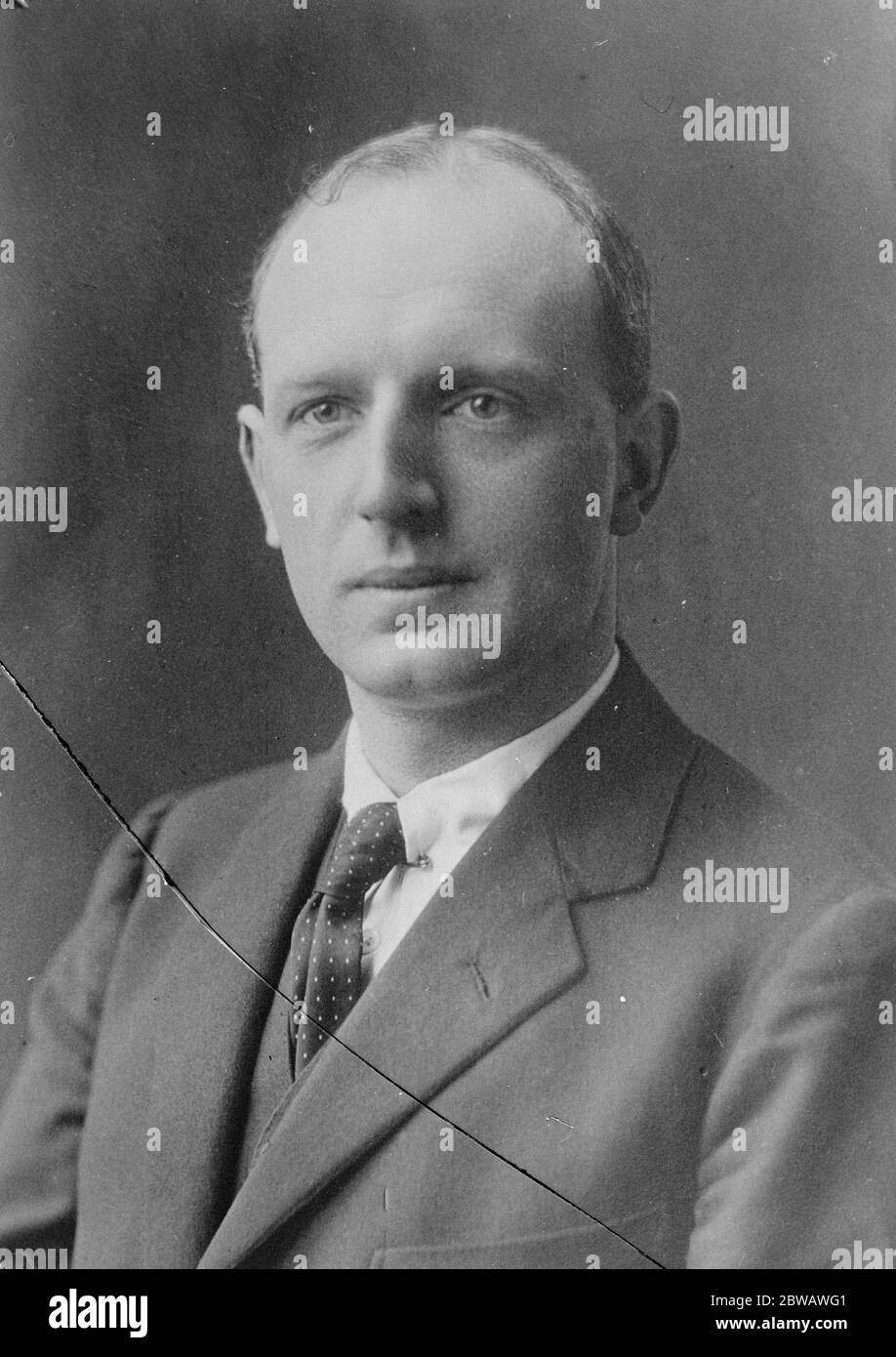 Punch Inhaber 's Sohn als Liberaler Kandidat. Ewan Siegfried Agnew, Sohn von Herrn Philip Agnew, Inhaber von Punch ist der liberale Kandidat für die Niederlande mit Boston Division von Lincolnshire. 28 Oktober 1922 d.. 1930 Stockfoto