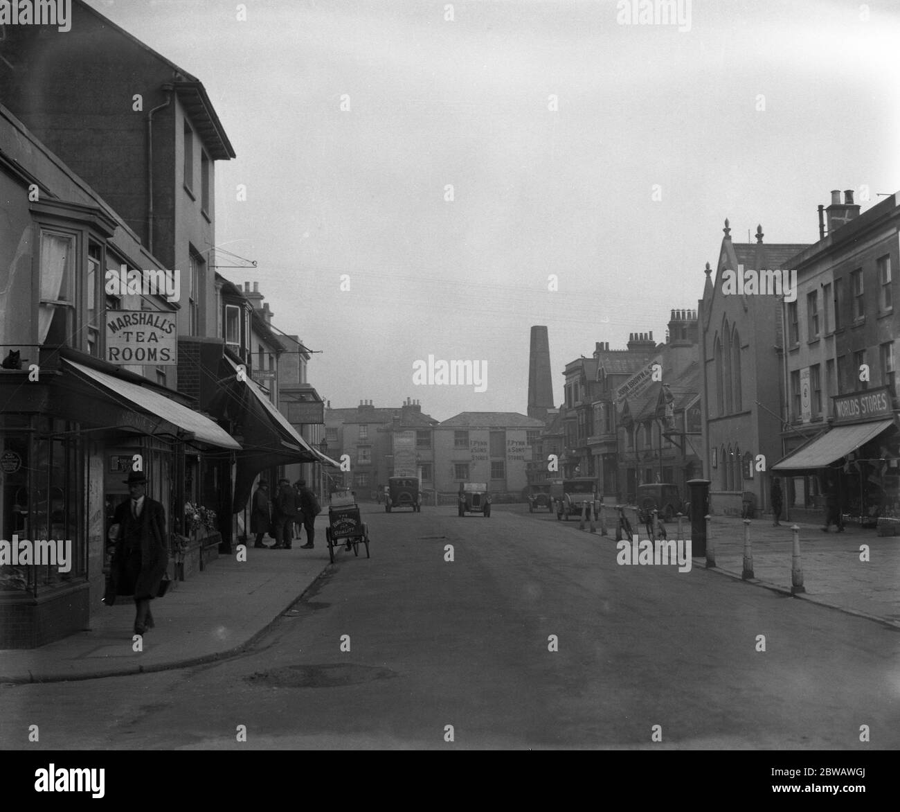 Die High Street , Shoreham - by - Sea , West Sussex . 1931 Stockfoto