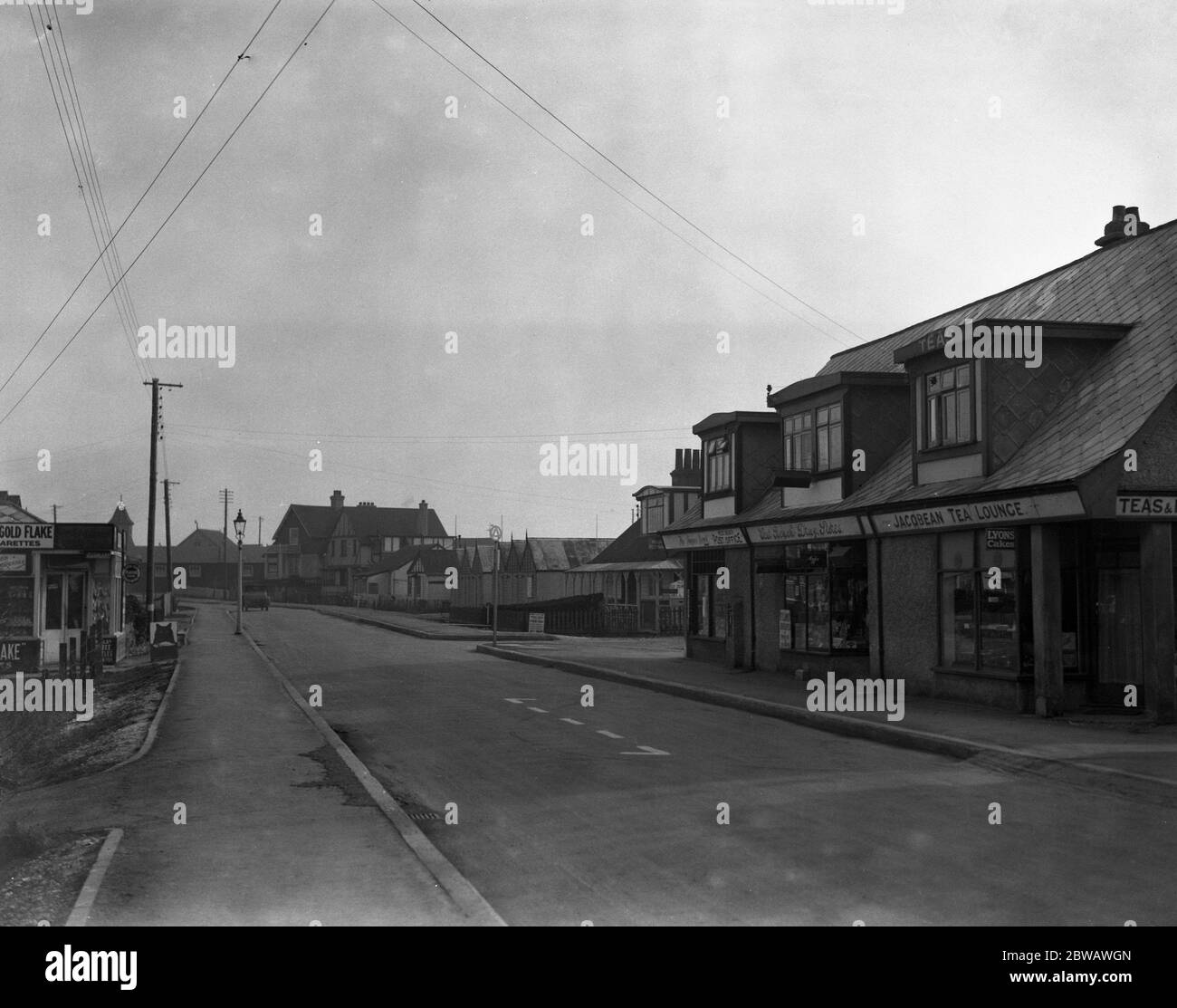 King 's Drive , Shoreham - am Meer ; Bungalow Stadt . 1931 Stockfoto