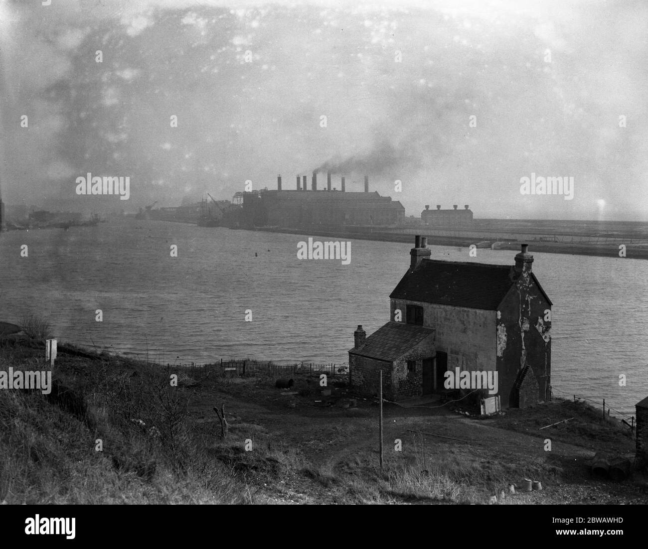 Das Krabbenhaus, Southwick, Sussex. März 1931 Stockfoto