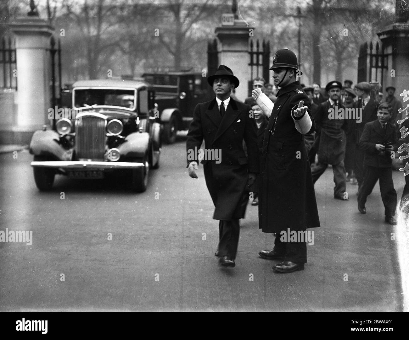 Amerikanische Entertainerin, Eddie Cantor in London. 1935 Stockfoto