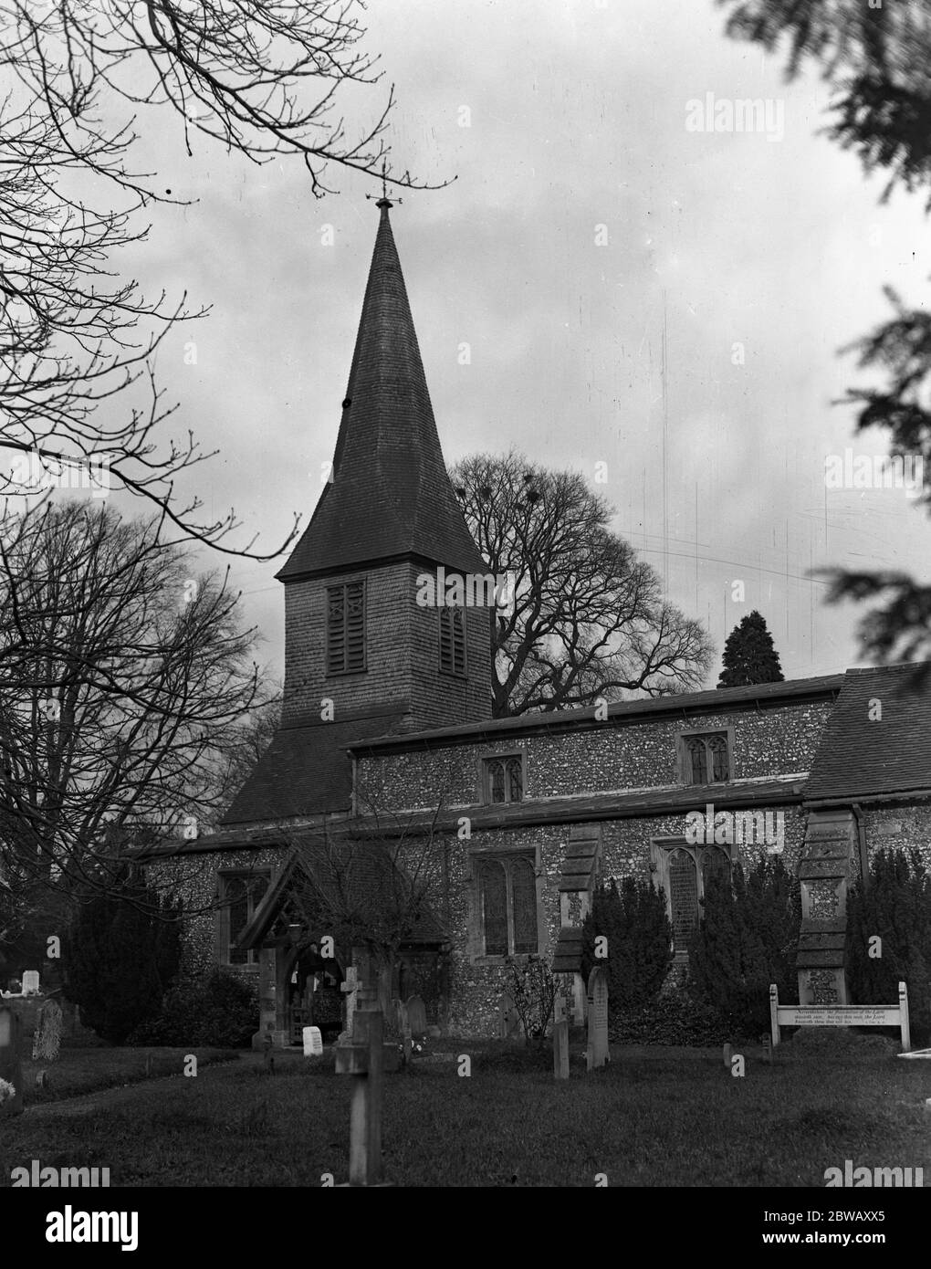 St Stephen ' s Parish Church , St Albans , Hertfordshire . 26. November 1931 Stockfoto