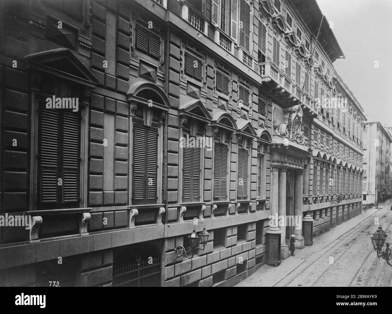 The Genoa Palazzo Reale , Italien 4 April 1922 Stockfoto