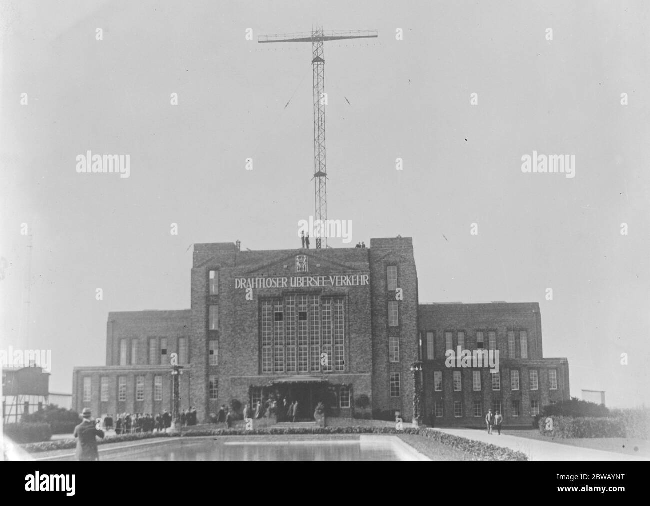 Deutsche Wireless Station auf der Neven 6 November 1920 Stockfoto