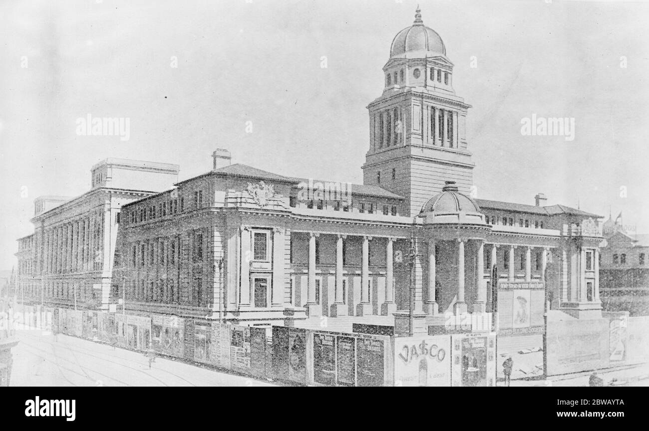 Johannesburg in Südafrika . Das Rathaus 11 März 1922 Stockfoto