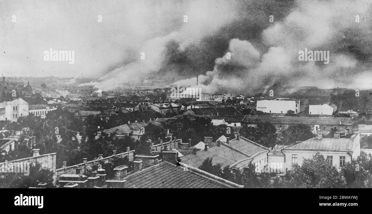 Odessa , von den Bolschewiki verbrannt 9. Dezember 1919 Stockfoto