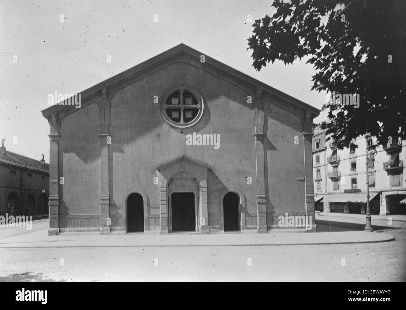 Saal der Reformation in Genf, wo die Sitzung des Völkerbundes stattfinden. Dezember 1920 Stockfoto