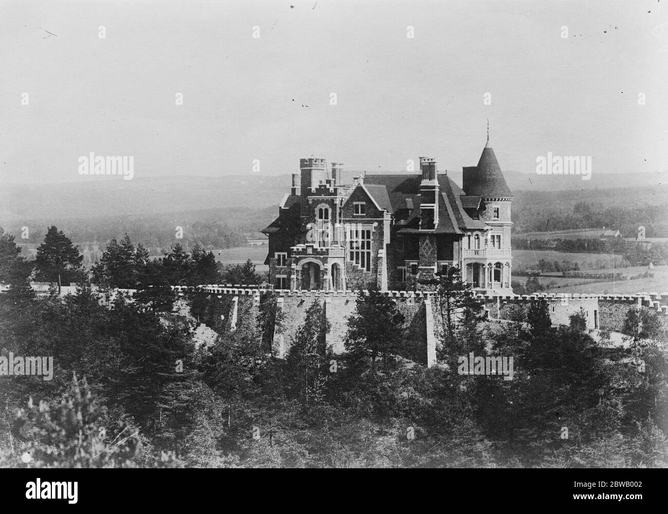 Das Schloss in Spa, wo Herr Lloyd George wird in der Spa Konferenz Belgien wohnen 7 Juni 1920 Stockfoto