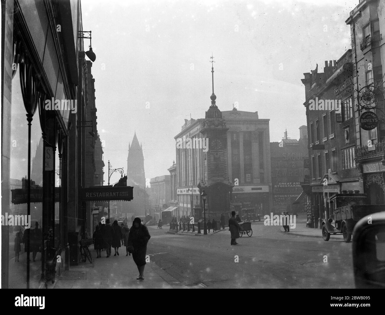 Brighton. Der Uhrturm , genommen von North Street Quadrant 1931 Stockfoto