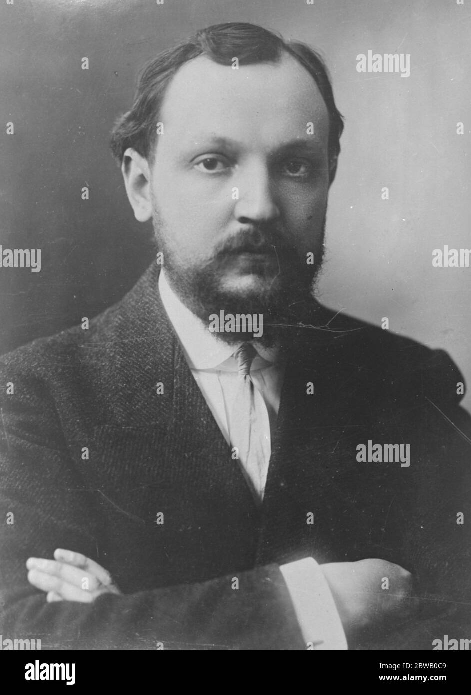 Berühmter französischer Mann, der als schwer krank gemeldet wird M Duhamel 5 Januar 1923 Stockfoto