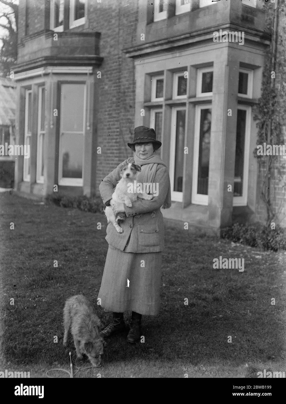 Die Marchioness of Cambridge in Shotton Hall, Shrewsbury in Shropshire Großbritannien 21 Februar 1923 Stockfoto