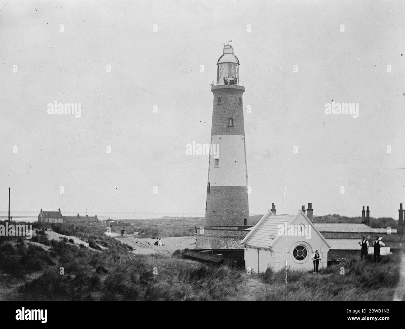 Der neue Leuchtturm bei Spurn . 30. Januar 1923 Stockfoto