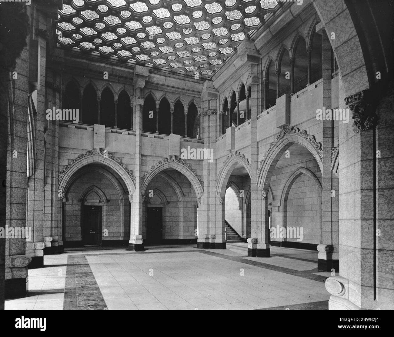 Der Herzog von Devonshire eröffnet neues parlament in Ottawa die Haupthalle ( Loggia ) 16 März 1920 Stockfoto